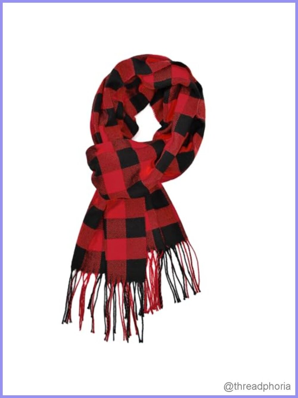 Soft Cashmere Feel Plaid Scarf Wrap Winter Warm